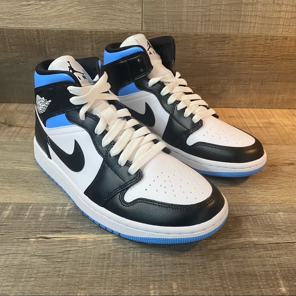 Jordan Shoes - Air Jordan 1 Mid ‘University Blue Black White’